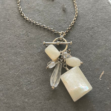 Load image into Gallery viewer, Vintage Mother of Pearl Toggle Necklace, Estate Necklace