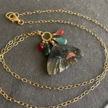Load image into Gallery viewer, Multicolor Chrysocolla Copper in Chalcedony Necklace