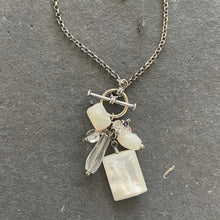 Load image into Gallery viewer, Vintage Mother of Pearl Toggle Necklace, Estate Necklace