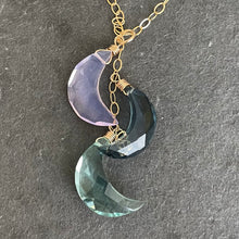 Load image into Gallery viewer, Moon Trio Necklace