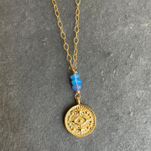 Load image into Gallery viewer, Evil Eye Opal Necklace