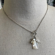 Load image into Gallery viewer, Vintage Mother of Pearl Toggle Necklace, Estate Necklace