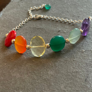 Rainbow Gemstone Bracelet