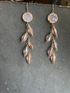 Pink Twinkle Dangle Earrings