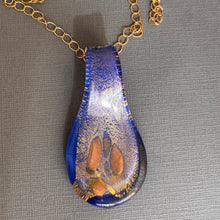 Load image into Gallery viewer, Long Lampwork Glass Necklace, OOAK
