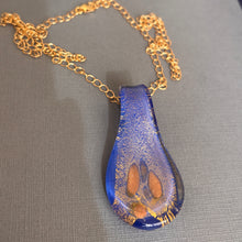 Load image into Gallery viewer, Long Lampwork Glass Necklace, OOAK