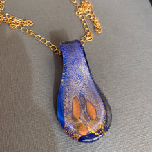 Load image into Gallery viewer, Long Lampwork Glass Necklace, OOAK