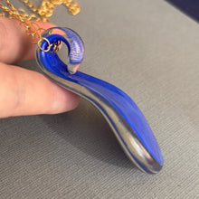 Load image into Gallery viewer, Long Lampwork Glass Necklace, OOAK