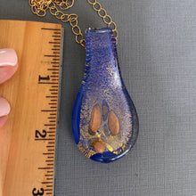 Load image into Gallery viewer, Long Lampwork Glass Necklace, OOAK
