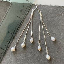 Load image into Gallery viewer, Dripping with Petite Baroque Pearls Tassel Earrings