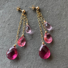 Load image into Gallery viewer, Trio of Pinks Dangles