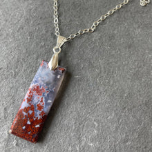 Load image into Gallery viewer, Carnelian Moss Agate Necklace, OOAK