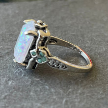 Load image into Gallery viewer, Opal Look Fun Cocktail ring, size 7