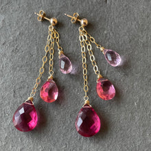 Load image into Gallery viewer, Trio of Pinks Dangles