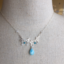 Load image into Gallery viewer, Larimar Branch Necklace