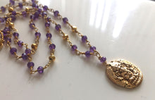 Load image into Gallery viewer, Amethyst Ganesh Necklace