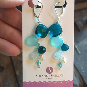 Island Breeze Cascade Earrings, Metal Choices