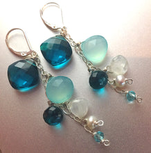 Load image into Gallery viewer, Island Breeze Cascade Earrings, Metal Choices