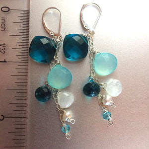 Island Breeze Cascade Earrings, Metal Choices