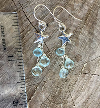 Load image into Gallery viewer, Be a Star Aquamarine Earrings
