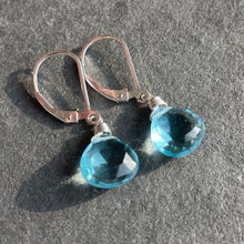 Load image into Gallery viewer, Just Perfect Topaz Blue Teenies, Metal and Earwire choices