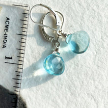 Load image into Gallery viewer, Just Perfect Topaz Blue Teenies, Metal and Earwire choices