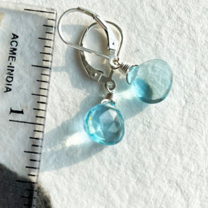 Just Perfect Topaz Blue Teenies, Metal and Earwire choices