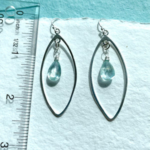 Aquamarine Marquis Earrings