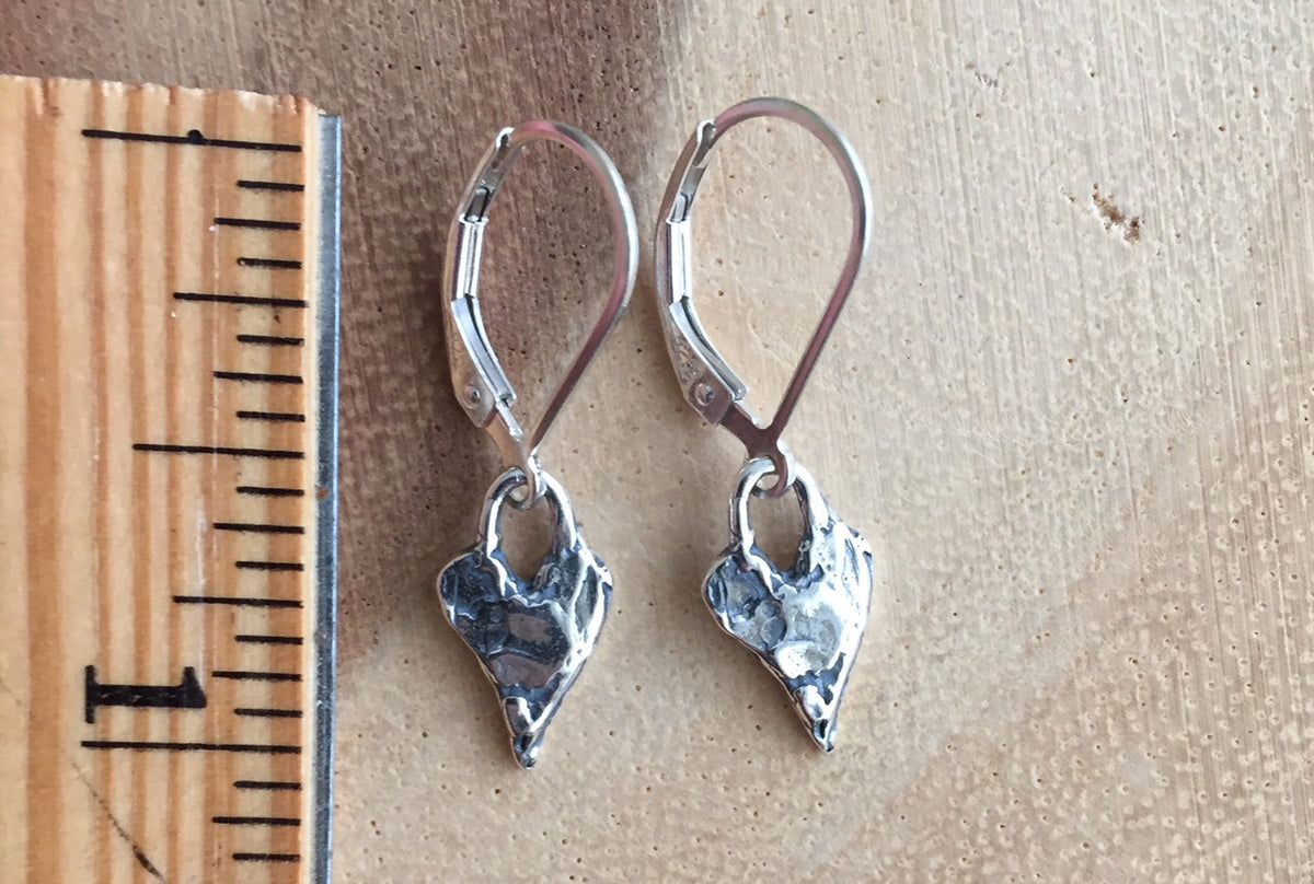 Heart Artisan Earrings, leverback only – Sueanne Shirzay Jewelry