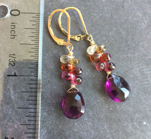 Load image into Gallery viewer, Autumn Prelude Dangles, Sapphire, metal choices