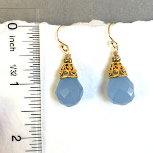 Periwinkle Blue Cone Earrings