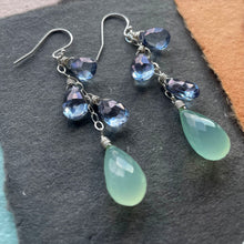 Load image into Gallery viewer, Chalcedony Sparkler Earrings