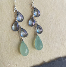 Load image into Gallery viewer, Chalcedony Sparkler Earrings