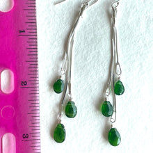 Load image into Gallery viewer, Dripping with Chrome Diopside Earrings