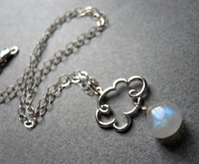 Load image into Gallery viewer, Cloud Charm Necklace with Moonstone