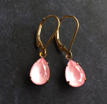 Load image into Gallery viewer, Rose Coral Dangles