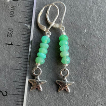 Load image into Gallery viewer, Star Chrysoprase Dangles