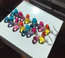 Load image into Gallery viewer, CUSTOM  Special Order - Double length rainbow earrings -  Goody Goody Gumdrops