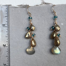 Load image into Gallery viewer, Golden Gleam Cascade Earrings