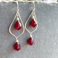 Red Dewdrop Marquis Chandeliers