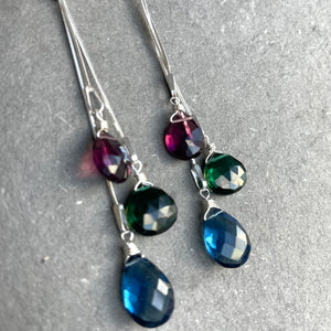 Dripping with Jewel Tones Earrings