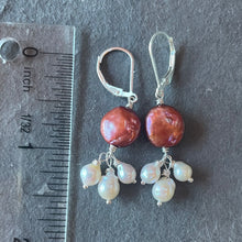 Load image into Gallery viewer, Baroque Pearl Dangle Earrings