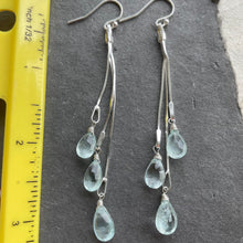 Load image into Gallery viewer, Dripping with Aquamarine Earrings