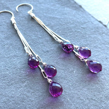 Load image into Gallery viewer, Dripping with Magenta Earrings