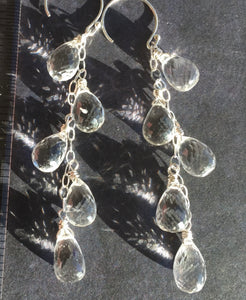 Five Stone Melting Ice Earrings