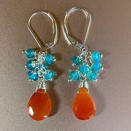 Carnelian Clusters, Paraiba  Opals