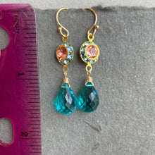 Load image into Gallery viewer, Vintagey Paraiba Dangles