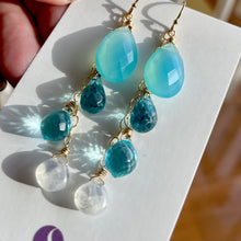 Load image into Gallery viewer, Peruvian Blue Cascade Earrings