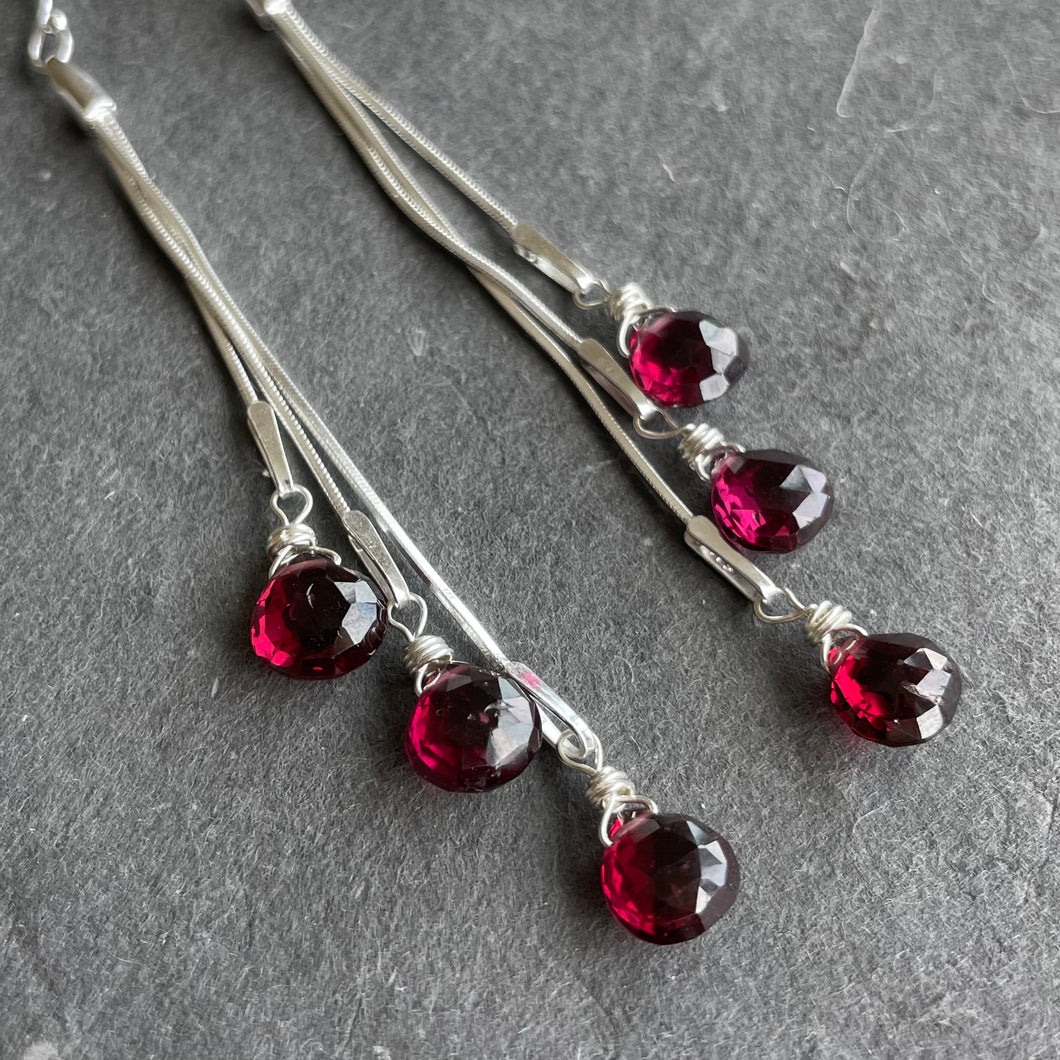 Dripping with Garnets Earrings