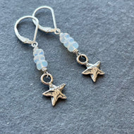 Welo opal and star dangles